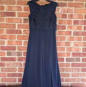 Enfocus Studio Midnight Blue Lace Dress